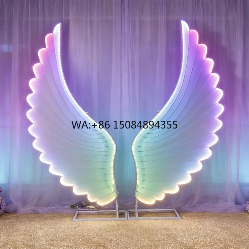 Event & Party Supply Photos - ปีกนางฟ้าเรืองแสง ไฟ LED สีสันแฟนตาซี สำหรับตกแต่งฉากงานแต่งงาน งานอีเว้นท์