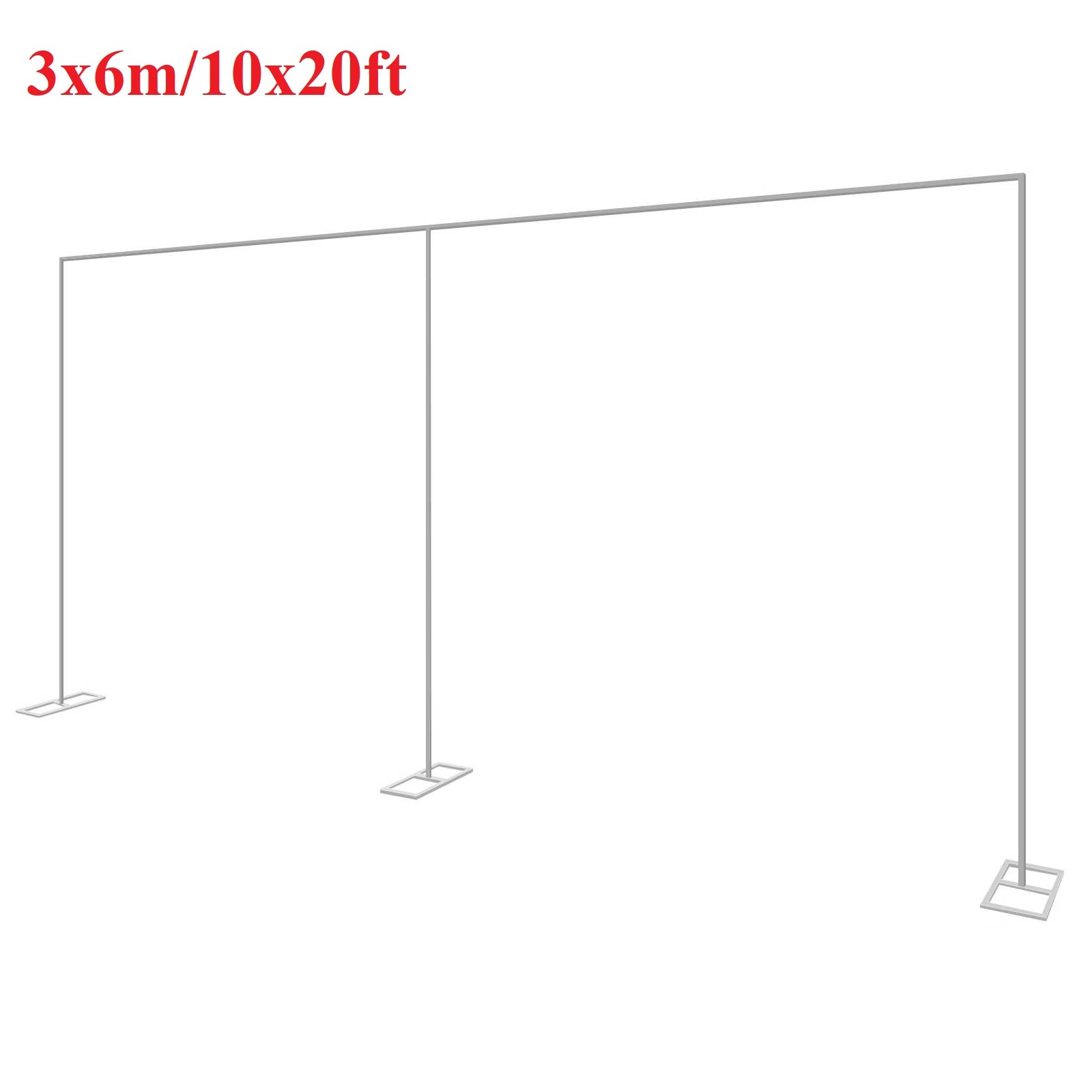 Balloon Arch Kit - 3x6 m/10x20ft โลหะจัดงานแต่งงานขาตั้ง Heavy Duty การถ่ายภาพฉากหลังผ้าม่านกรอบบอลลูนดอกไม้ตกแต่งพืชสนับสนุน