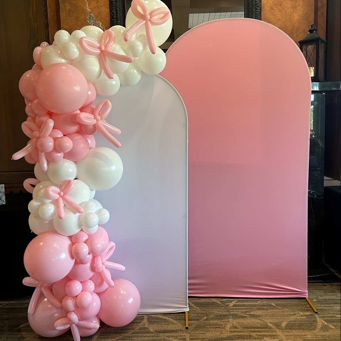Balloon Arch Kit - ชุดลูกโป่งริบบิ้นสีชมพู 141 ชิ้น สำหรับงานปาร์ตี้เจ้าหญิง งานวันเกิดเด็กผู้หญิง งานหมั้น