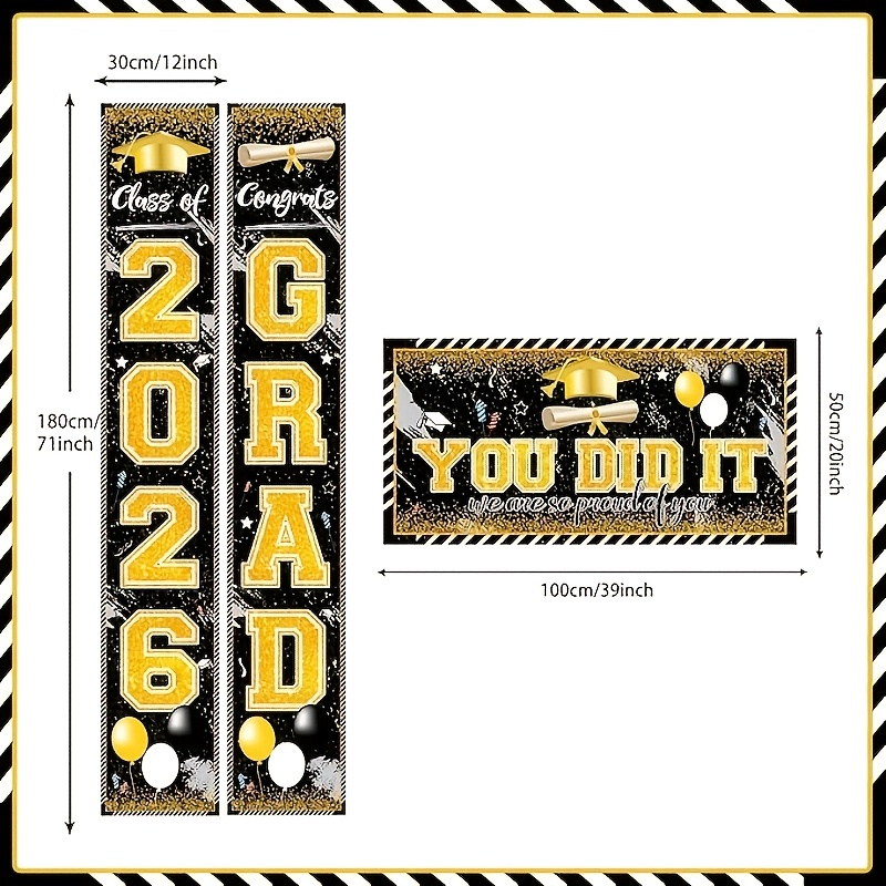 ป้ายแบนเนอร์สำเร็จการศึกษา 2 ม - Party Banner Gold บทวิจารณ์และราคา
