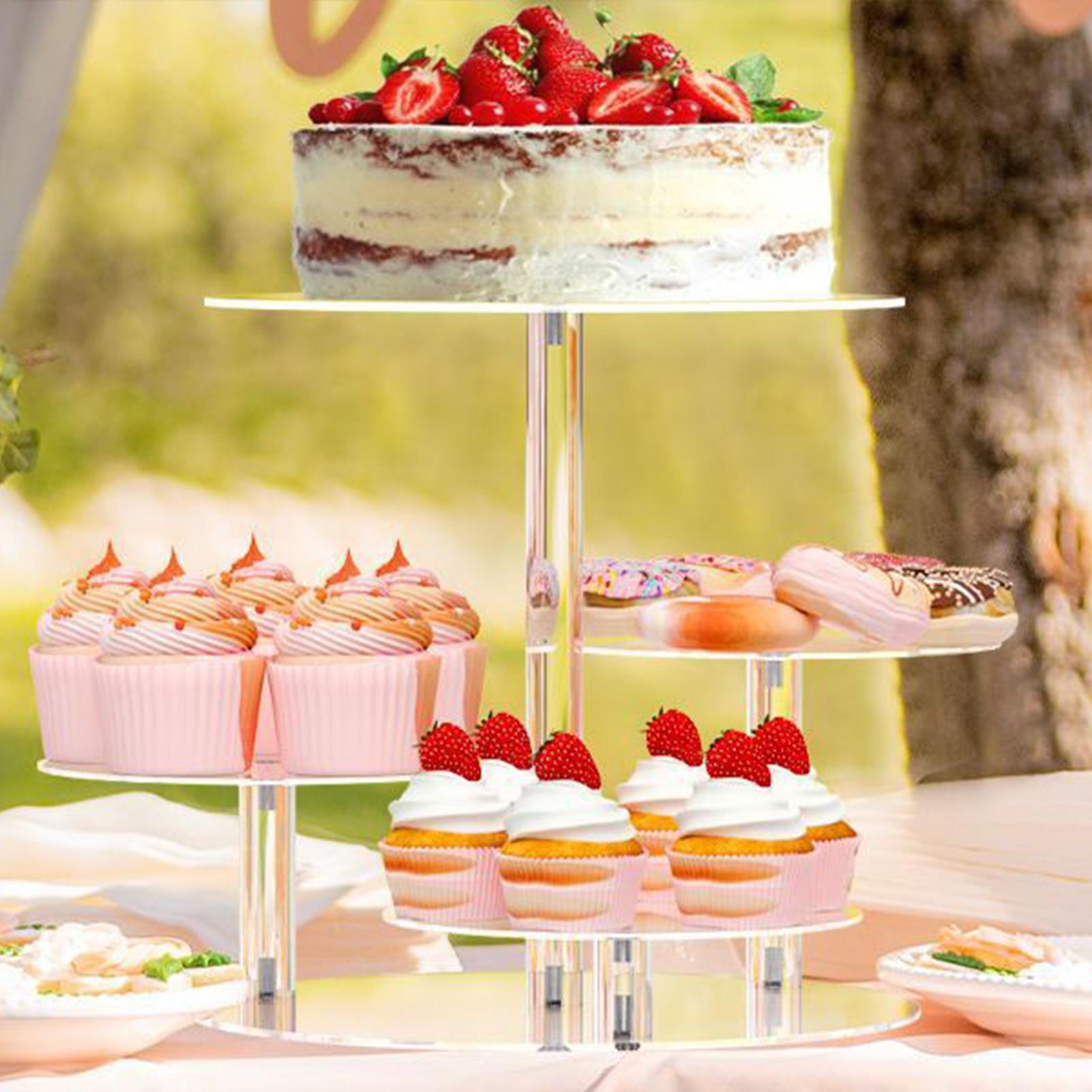 ชั้นวางคัพเค้กอะคริลิค 4 ชั้น  - Cupcake Stand Tier บทวิจารณ์และราคา