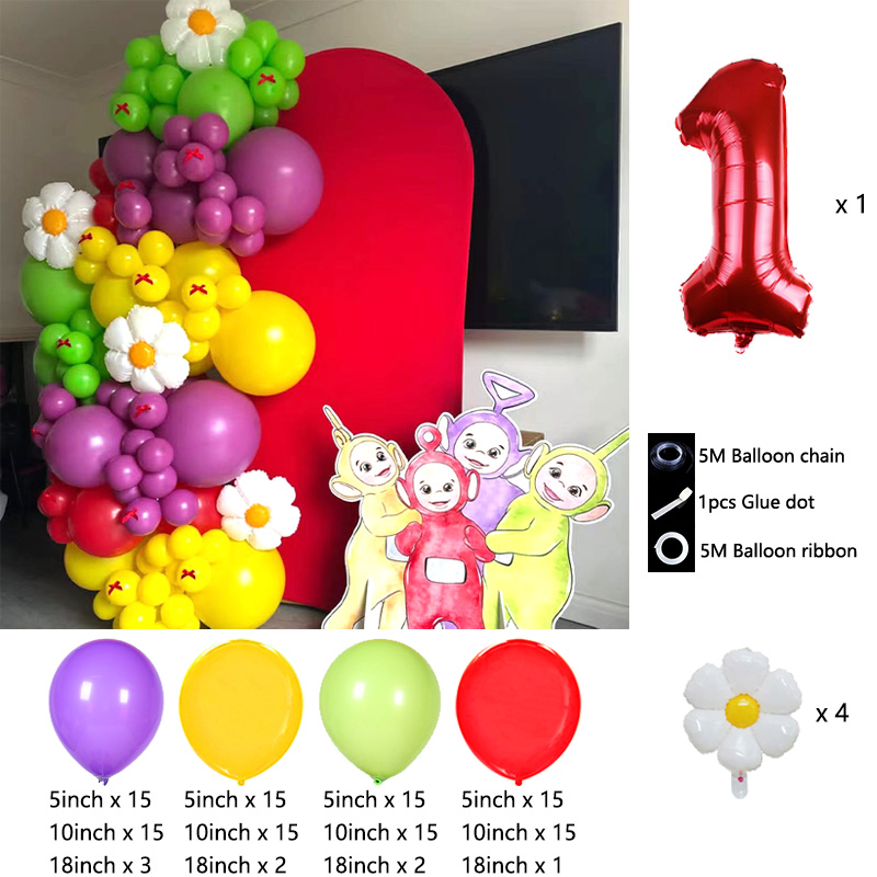 ซุ้มลูกโป่งธีมเทเลทับบี้ส์  แบ - Balloon Arch Kit บทวิจารณ์และราคา