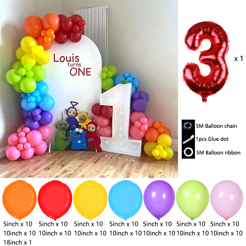 ซุ้มลูกโป่งธีมเทเลทับบี้ส์  แบ - Balloon Arch Kit บทวิจารณ์และราคา