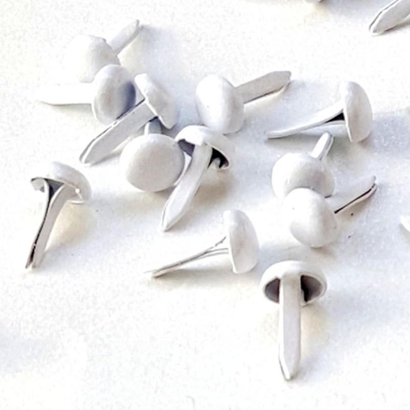 500pcs 4.5mm สีขาวโลหะ Brads ส - Papercraft Supply Invitation บทวิจารณ์และราคา