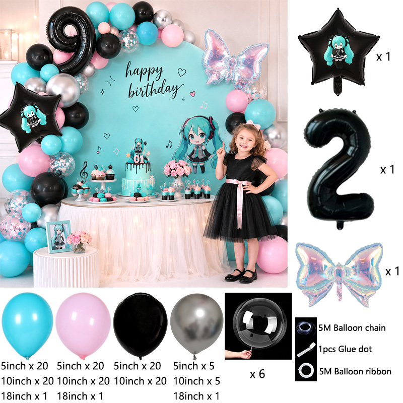 ชุดตกแต่งซุ้มลูกโป่งธีมมิกุ, ล - Balloon Arch Kit บทวิจารณ์และราคา