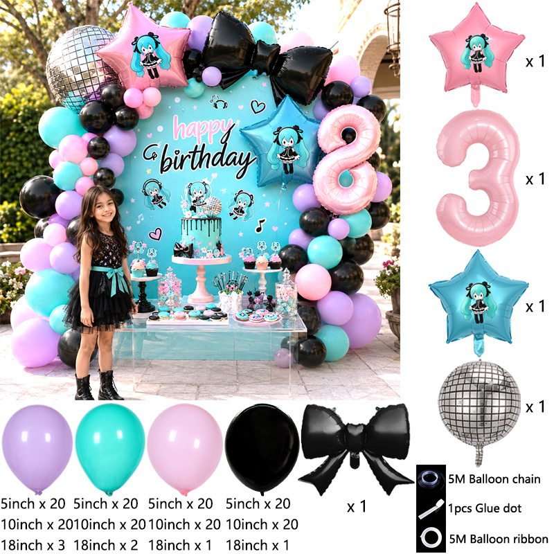 ชุดตกแต่งซุ้มลูกโป่งธีมมิกุ, ล - Balloon Arch Kit บทวิจารณ์และราคา