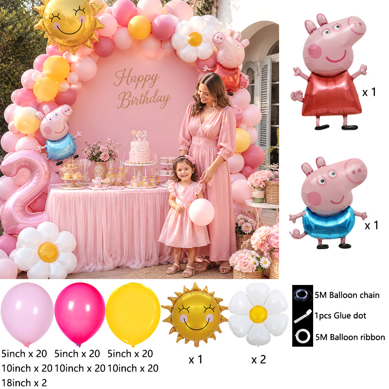 ชุดอุปกรณ์ทำซุ้มลูกโป่งธีมเปปป - Balloon Arch Kit บทวิจารณ์และราคา