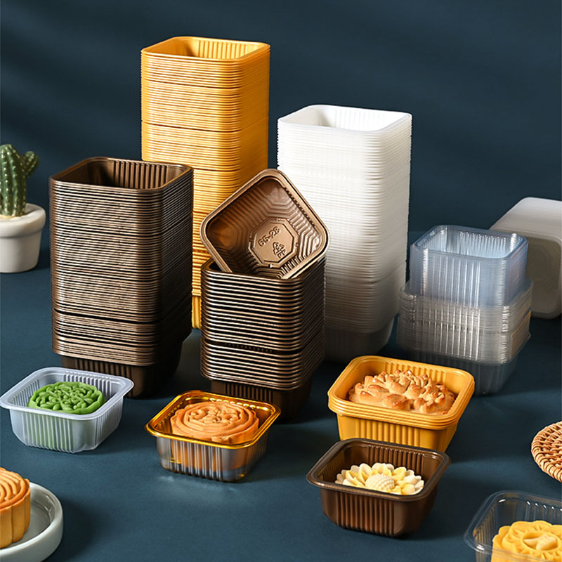 100pcs Mooncake ถาดพลาสติกสัตว - Event Party Box บทวิจารณ์และราคา