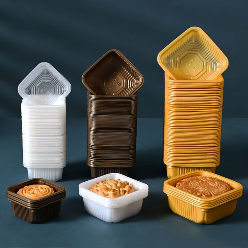 100pcs Mooncake ถาดพลาสติกสัตว - Event Party Box บทวิจารณ์และราคา