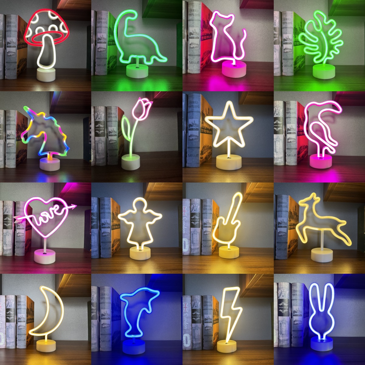 ไฟนีออน LED พร้อมฐานหลายรูปทรง - Neon Sign Party บทวิจารณ์และราคา